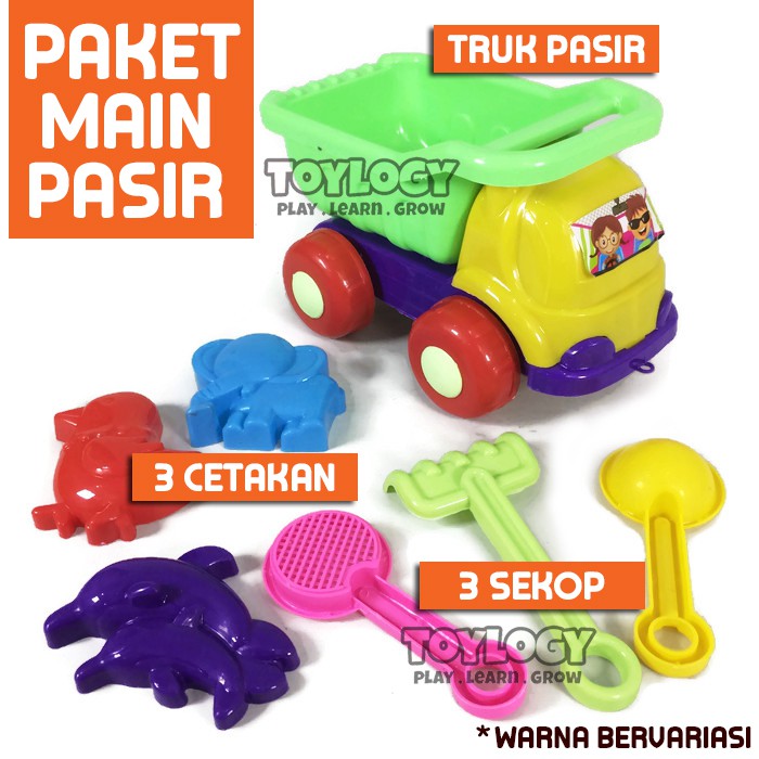  Mainan  Anak  Mobil Truk Pasir  Ajaib  Pantai Set Jaring 