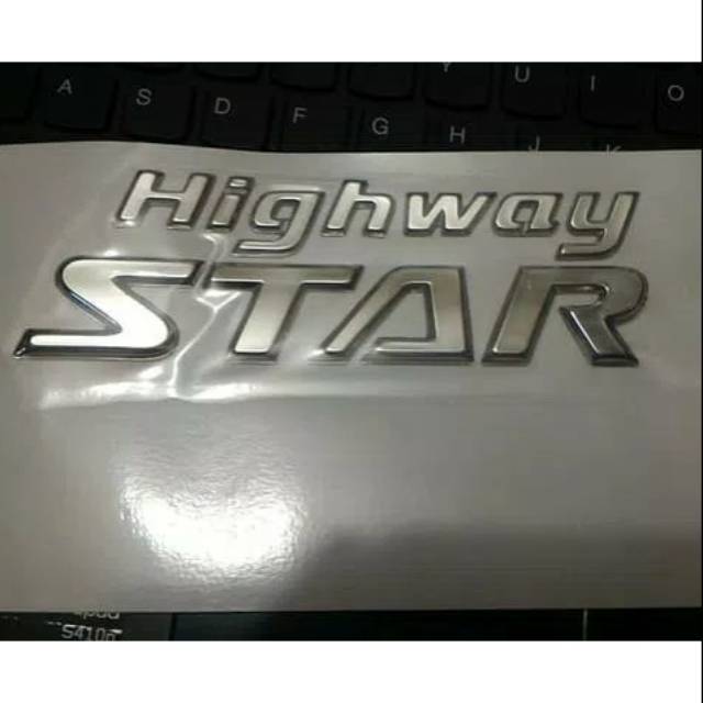 Emblem bagasi " HIGHWAY STAR " HWS Livina HWS Serena HWS