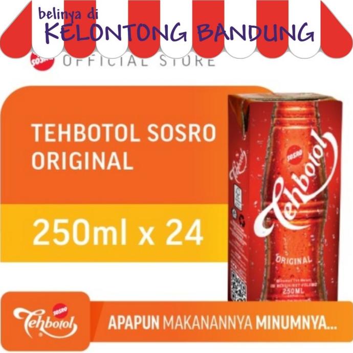 

[COD] Teh Botol Sosro 250ml - 1 Dus isi 24 Kotak 250 ml [COD]