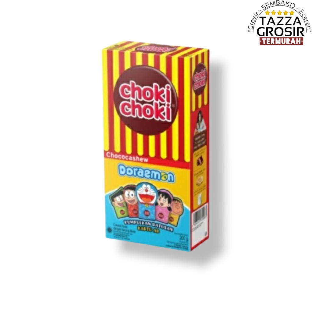 

CHOKI CHOKI COKLAT STIK CHOCOCASHEW KEMASAN 1 box ISI 20 X 10GR