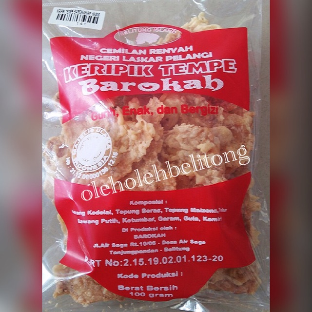 

Keripik tempe bangka belitung. halal. Kerupuk ikan bangka belitung. Oleh-oleh legendaris. Kerupuk getas udang. kerupuk cumi. keripik. makanan ringan. krupuk renyah. tanpa pengawet. cemilan keluarga. cemilan anak. cemilan enak