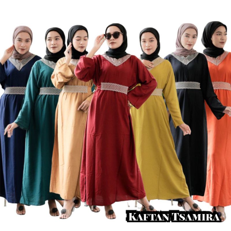 KAFTAN TSAMYRA BAJU WANITA DRESS PREMIUM VIRAL KEKINIAN