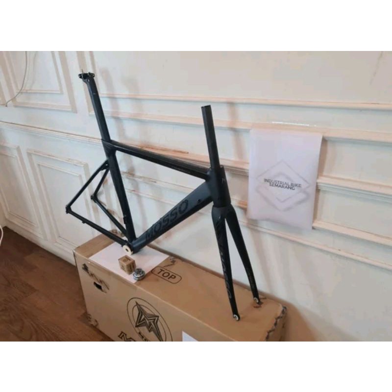 Frame Roadbike Mosso 739SCA Aero Seven Size 490mm Warna Hitam Gray . Rangka Sepeda Balap Road Bike 739 SCA Size Ukuran 49cm 490 mm