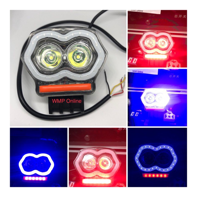 Lampu Tembak Cree A03X 20W Owl 2Led plus USB BR Angel Running