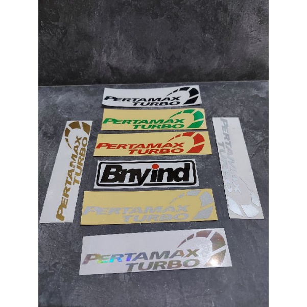 STICKER PERTAMAX TURBO CUTTING