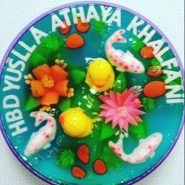 

Jelly Art Ikan & Bunga