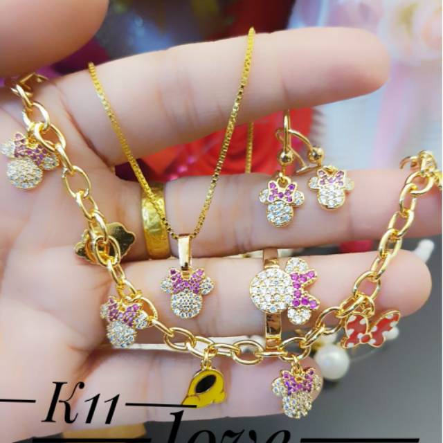 Xuping set perhiasan lapis emas 24k 0230