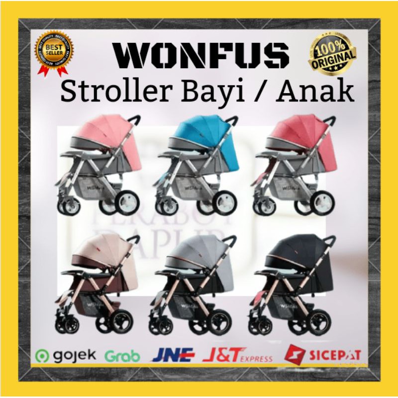 Wonfus Stroller Bayi Murah Stroller Anak Murah Original Wonfus Murah Lebay terlaris Wonfuss kereta d