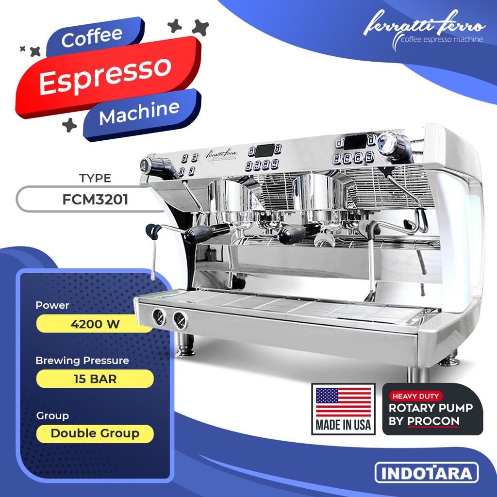 Mesin Kopi Ferratti Ferro Espresso Machine/ Coffee Maker FCM3201