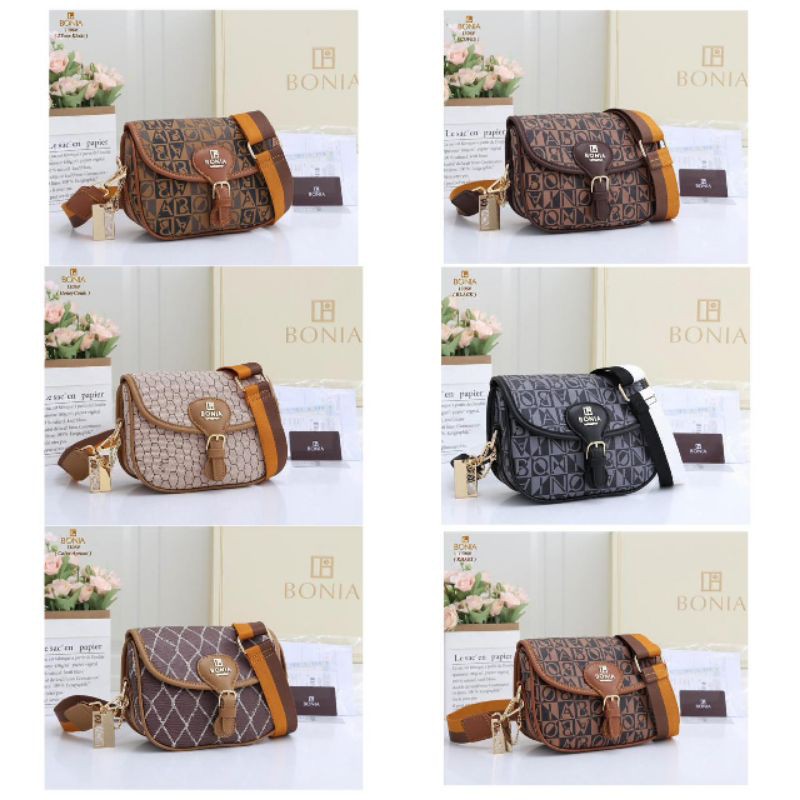 READY SELEMPANG BOBBY BAG 1306 MOTIF BAG BONIA BEST SELLER SEMI PREMIUM