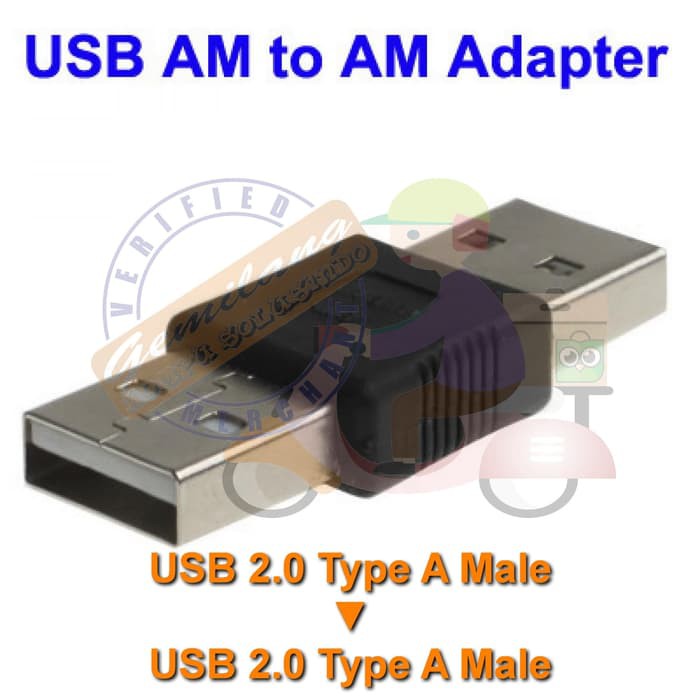 konektor USB 2.0 male to male, female to female