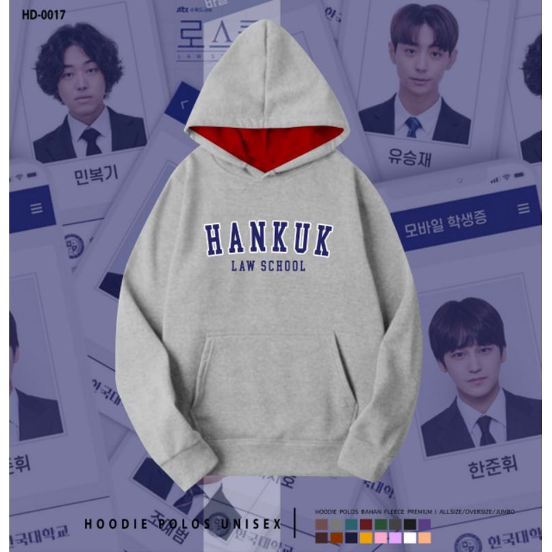 SWEATER HOODIE HANKUK/LAW SCHOOL/HOODIE K-DRAMA HANKUK UNISEX OVERSIZE