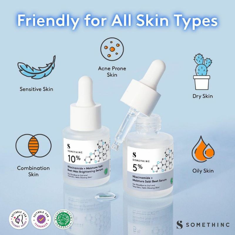 SOMETHINC SERUM NIACINAMIDE MOISTURE BEET SABI 5%10% |AHA BHA PHA PEELING | HYALURONIC B5 |BAKUCHIOL