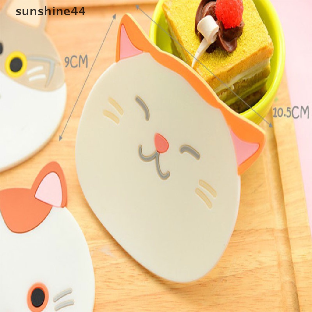 Sunshine 1Pc Alas Piring Bentuk Awan Bahan Silikon Food Grade Anti Air Untuk Anak