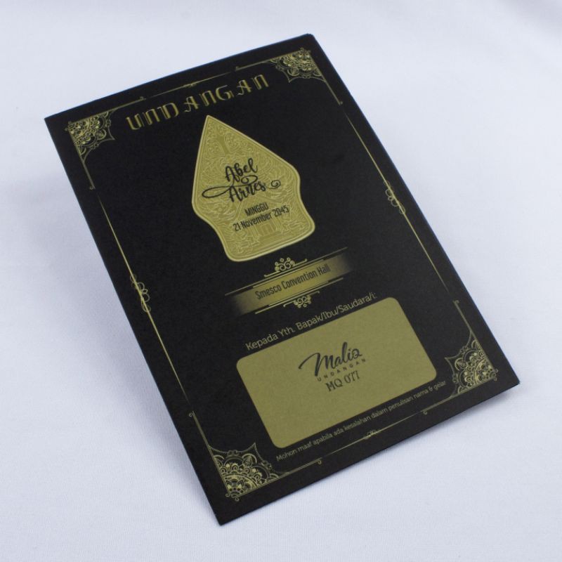 Cetak Undangan Pernikahan Desain Maliq 77