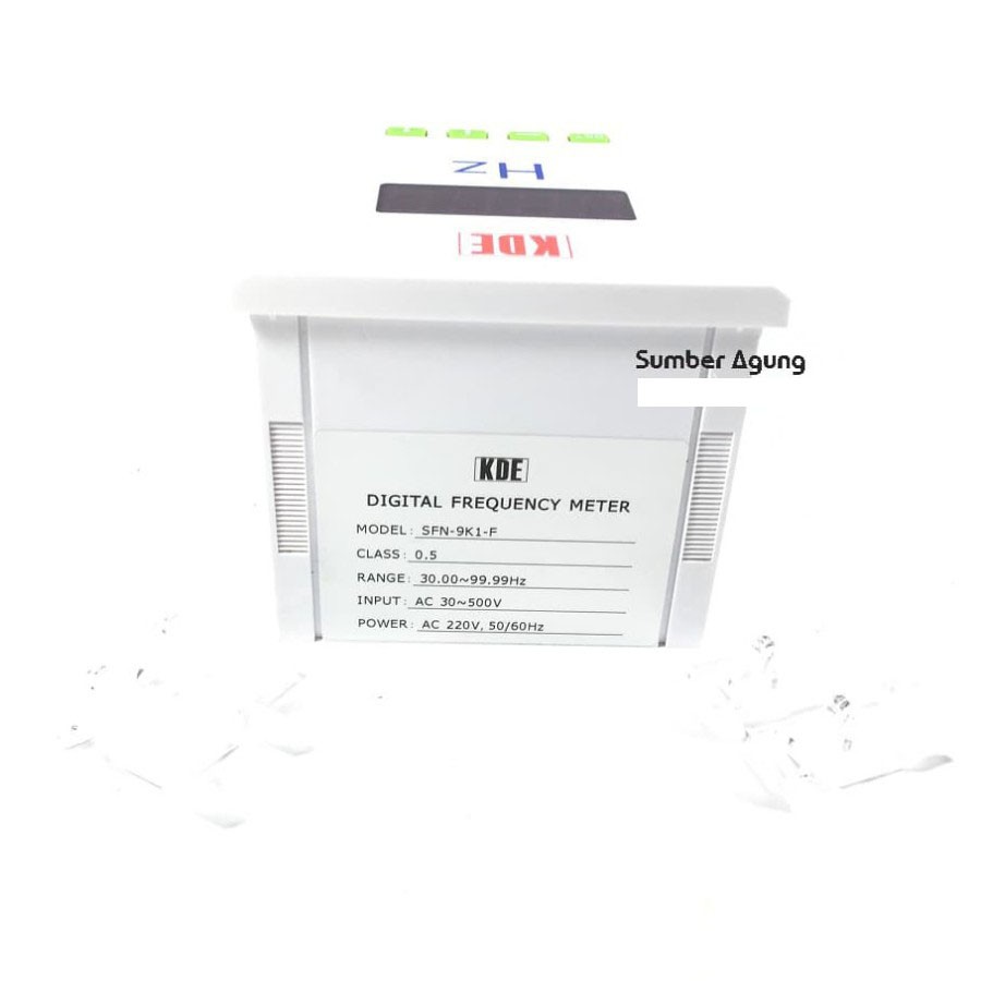 Digital Frequency Meter HZ Merk KDE Model SFN-9K1-F 30.00-99.99Hz