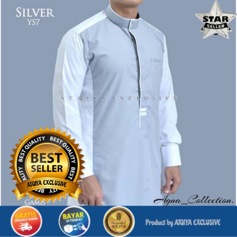 Gamis ATQIYA THOBE YASIR / Jubah Keren / Jubah Simple Elegan / Jubah Kekinian /Atqiya Exclusive