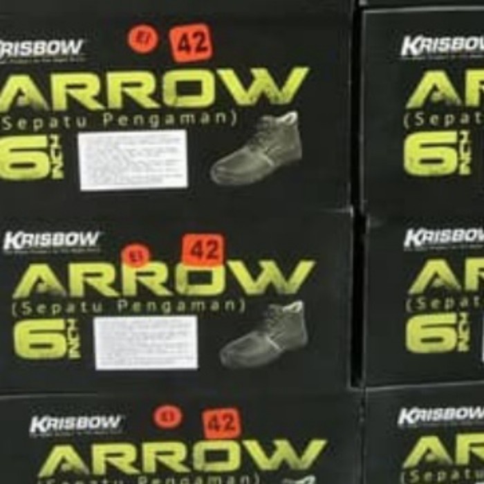 Wtb002 Sepatu Safety Krisbow Arrow 6"/ Krisbow Safety Shoes Arrow 6 Inc Murah Populer