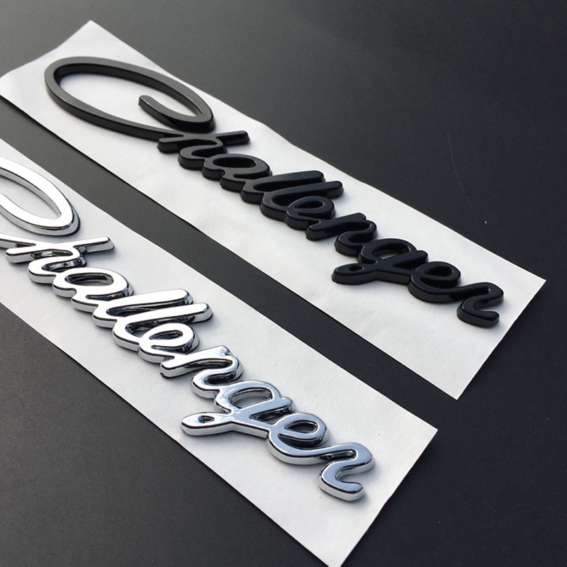 1 x Metal Challenger Letter Car Auto Rear Side Fender Emblem Sticker Decal DODGE CHALLENGER