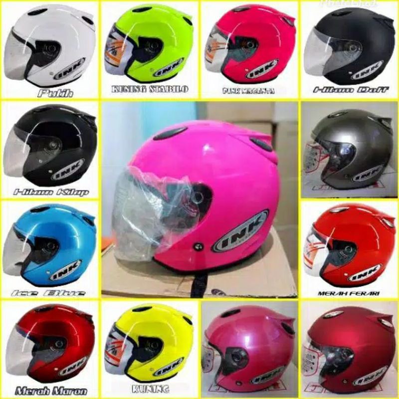 HELM CENTRO MODEL INK HELM BER SNI( FREE STIKER INK )