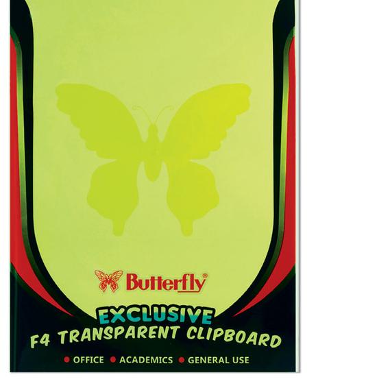 

℗ Clipboard Transparant F4 Butterfly ℮