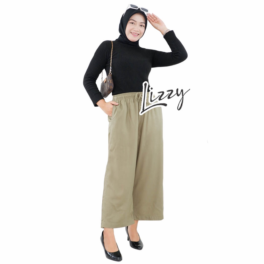 Lizzy - CELANA KULOT LOOSE PANTS RAYON PREMIUM