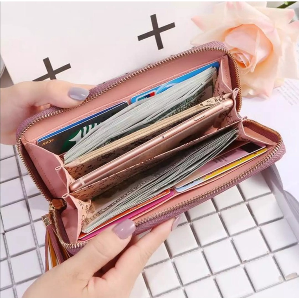 ♥TMALL88♥ Dompet Wanita Q04 Dompet Wanita Panjang Dompet Import Real Pict Dompet Cantik