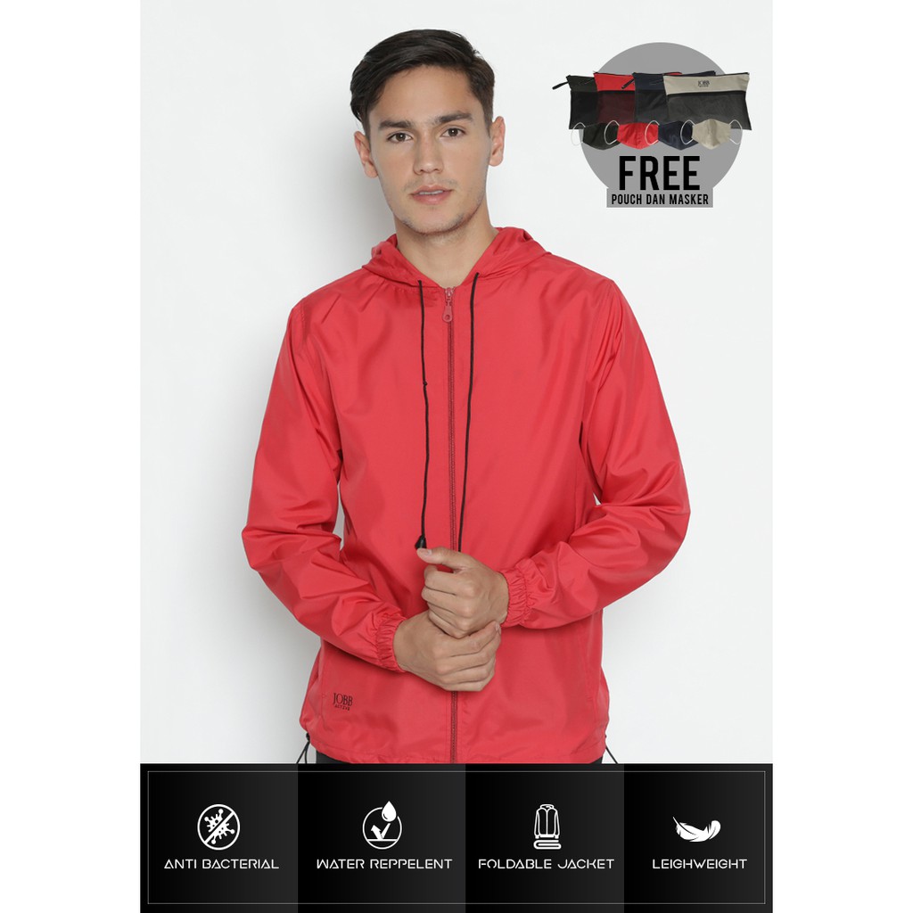 Jobb Active Salvo Jaket Unisex Anti Bacterial Regular Fit Merah