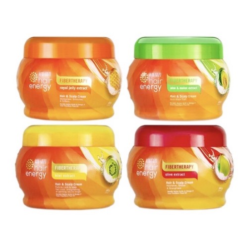 (500ml) Makarizo Hair Energy Creambath Fibertherapy Hair & Scalp Cream / Shampoo Makarizo