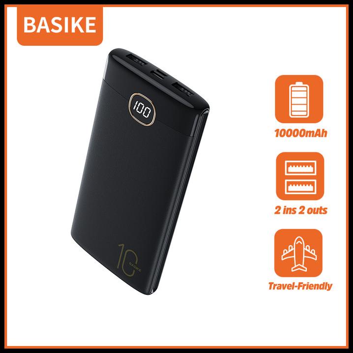 Basike Power Bank 20000 Mah 10000 Mah Powerbank Dual Usb Murah Mini