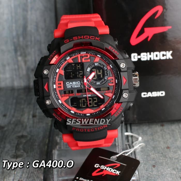 G Shock G-8600 Full Merah Army Jam tangan pria xiaomi