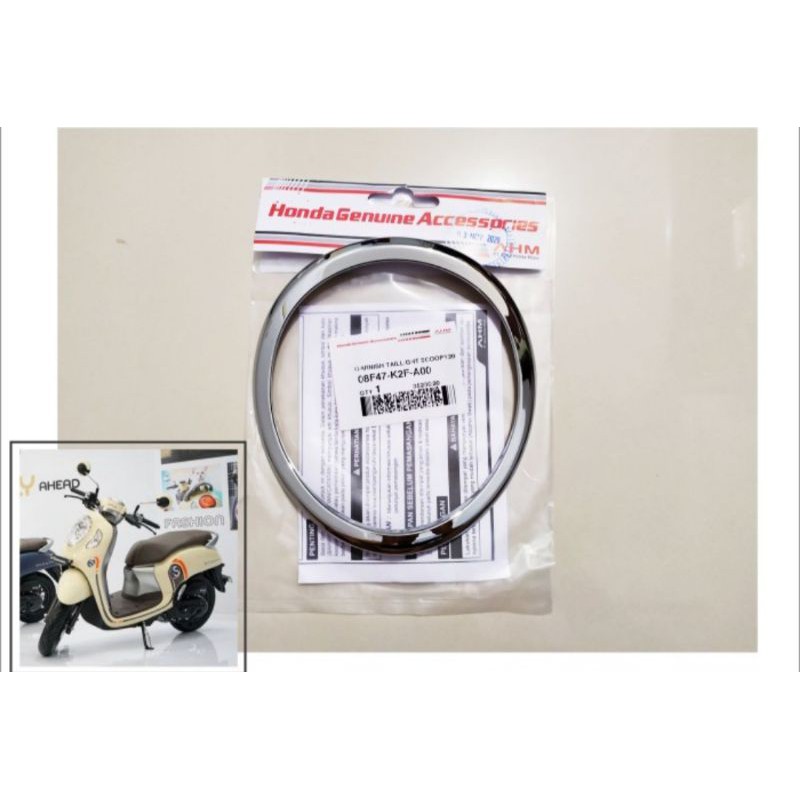 Garnish Taillight Tail Light Hiasan Lampu Belakang All New Scoopy 2020 2021 Original Honda