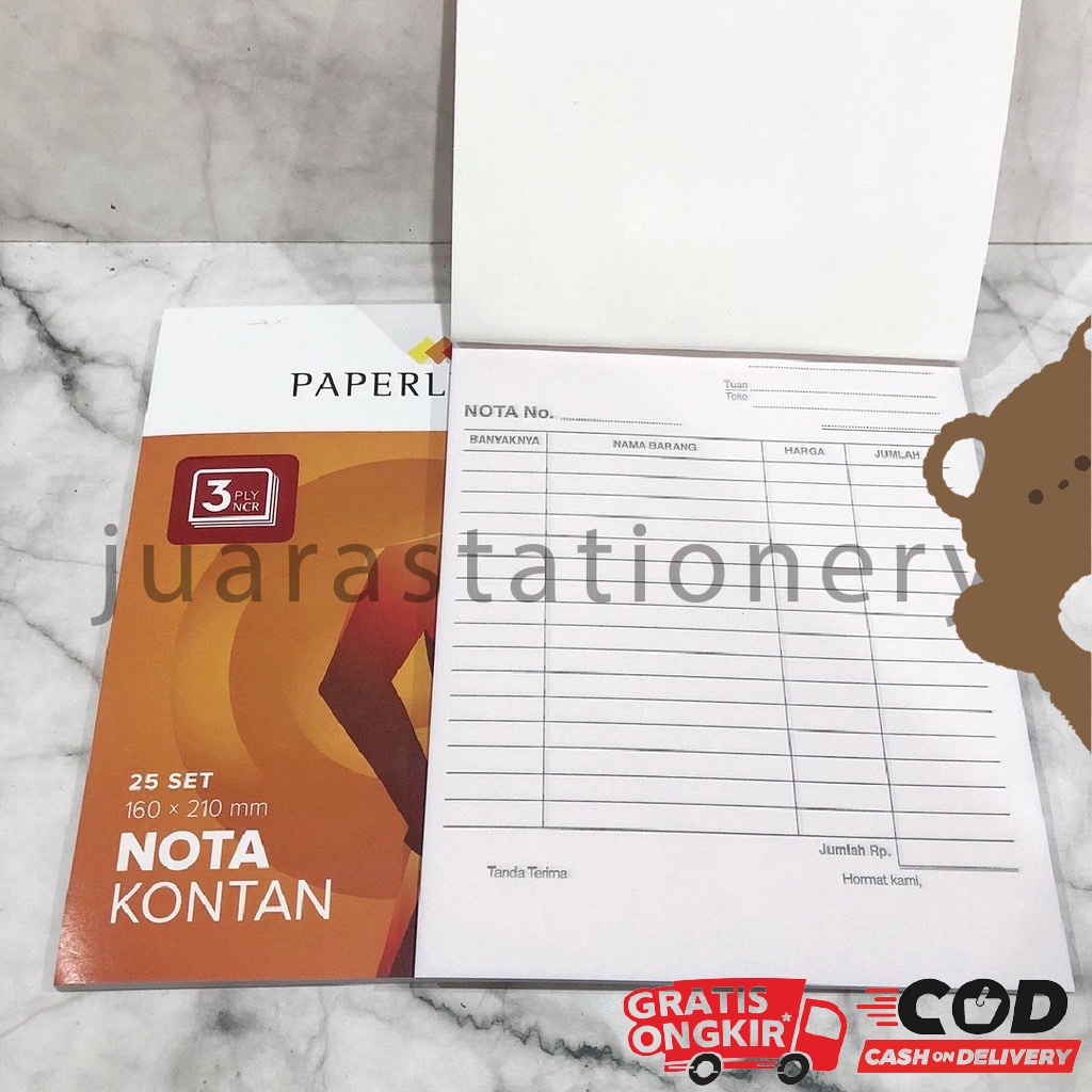 

729 - Nota Besar 3ply Paperline / Nota Besar 3 Rangkap / Bon / Nota / Nota Paperline