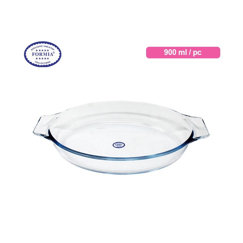 Formia loyang kaca bake  serve FR871109 Formia Loyang 0.9 Liter  Oval
