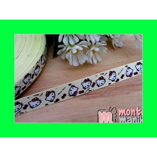 

Pita Grosgrain Hello Kitty Kuning 3/8 inch PITA-052 Toko Craft
