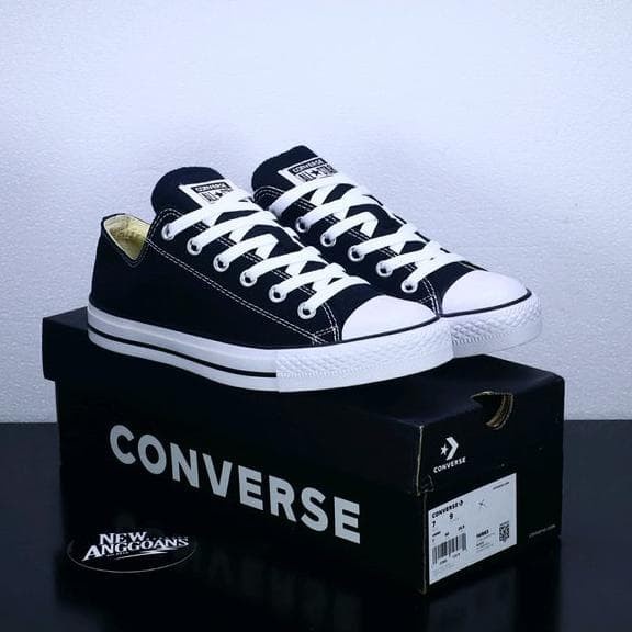 (1kg bisa 2pcs) SEPATU CONVERSE ALL STAR 70'S LOW BLACK WHITE PRIA WANITA / SEPATU ALL STAR CLASSIC CONVERSE HITAM PUTIH