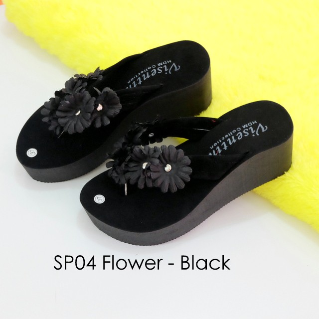 Sandal Sponge Spon SP04 Flower 3 Warna
