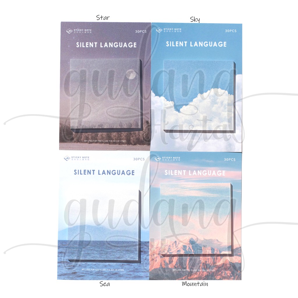 

GCC Sticky Notes Sky Sea Mountain Langit Lucu Memo DIY Scrapbook 301040