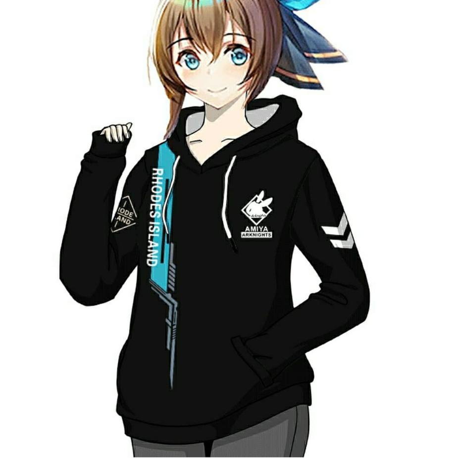 [PRODUK VBEQL] Jaket Hoodie Arknights Hoodie Game Anime Arknights Amiya 8G8