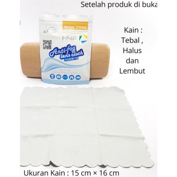 Kain Lap Anti Fog Anti Embun Lens Cloth by Yanshi / Lap kacamata anti embun anti fog yanshi