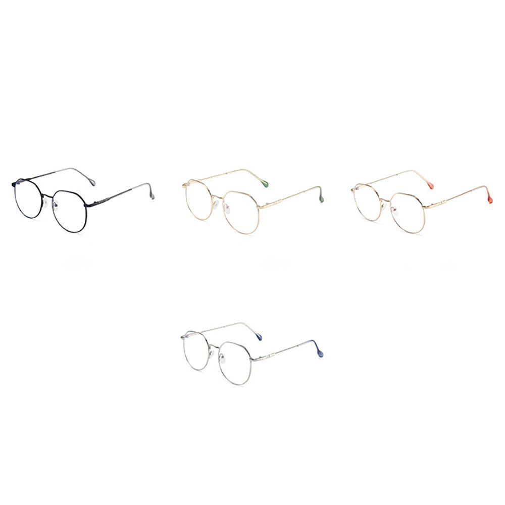 [Elegan] Kacamata Bingkai Logam Sederhana Kacamata Mata Anti Radiasi Untuk Wanita Women Anti Blue Light Pria Kacamata Komputer Eyeglasses Clear Lens Glasses Optical Glasses