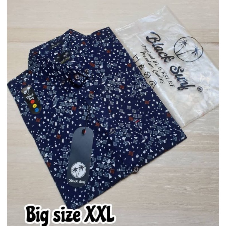 Kemeja motif lengan pendek jumbo|kemeja surfing| hem distro