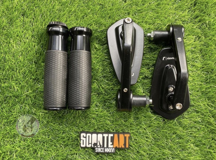 Handgrip Rizoma Urlo + Spion Rizoma Coffin Universal Vespa Matic