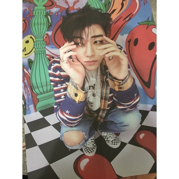 ready folded poster hot sauce jaemin crazy ver dan haechan chilling ver