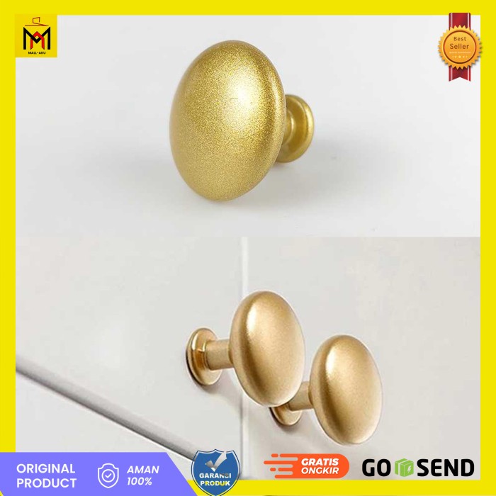 Gagang Kenop Pintu Lemari Laci Cabinet Door Knob Handle Aluminium