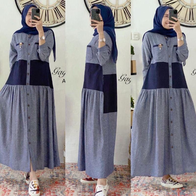 Semi Dress Arumi. DRESS MUSLIM, baju wanita, baju gamis, dress, gamis, Baju gamis, fashion wanita,