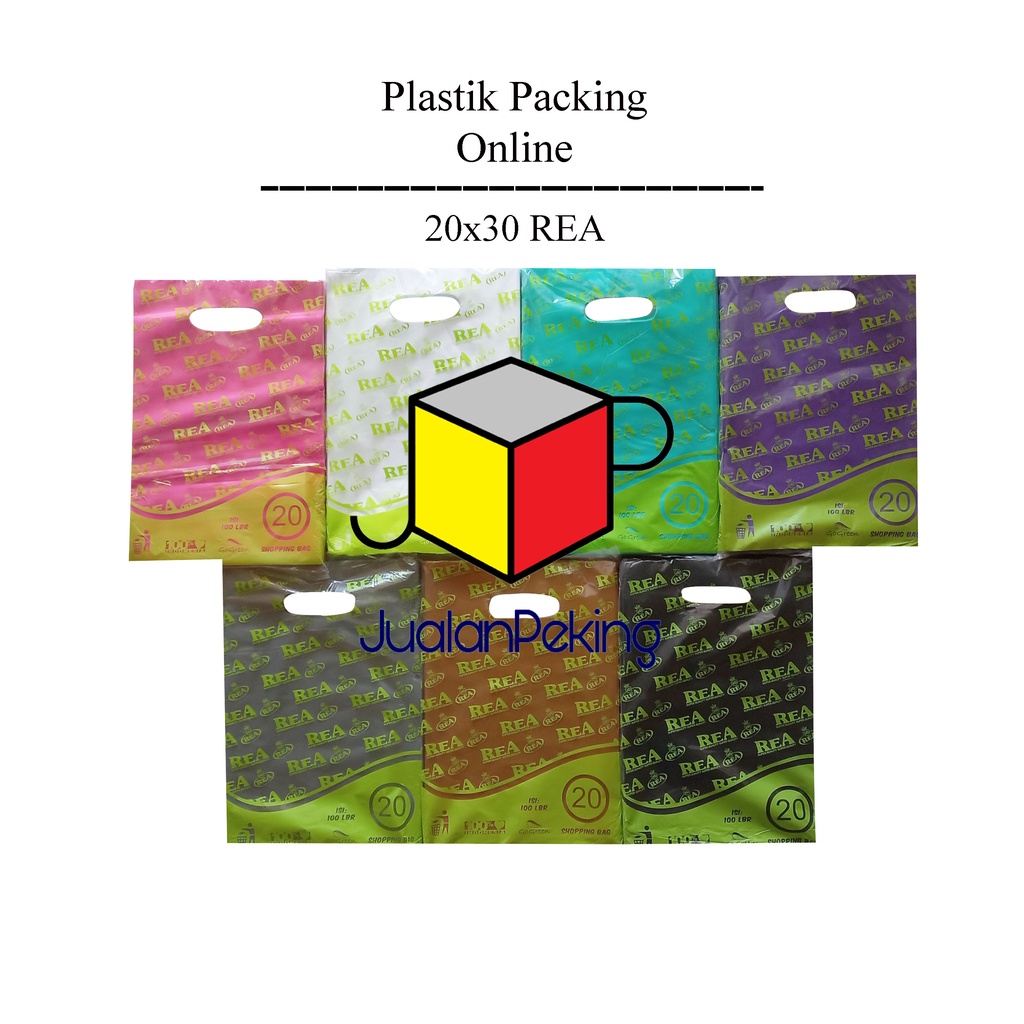 Jual Kantong Plastik Packing Hd Plong 20x30 Isi 100 Lembar Merk Rea Handle Ouval Original Online 2940