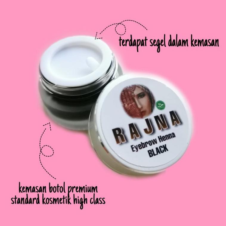 PROMO SPESIAL HENNA ALIS BY RAJNA PREMIUM FREE KUAS HALAL SAH UNTUK SHOLAT ☣ 859