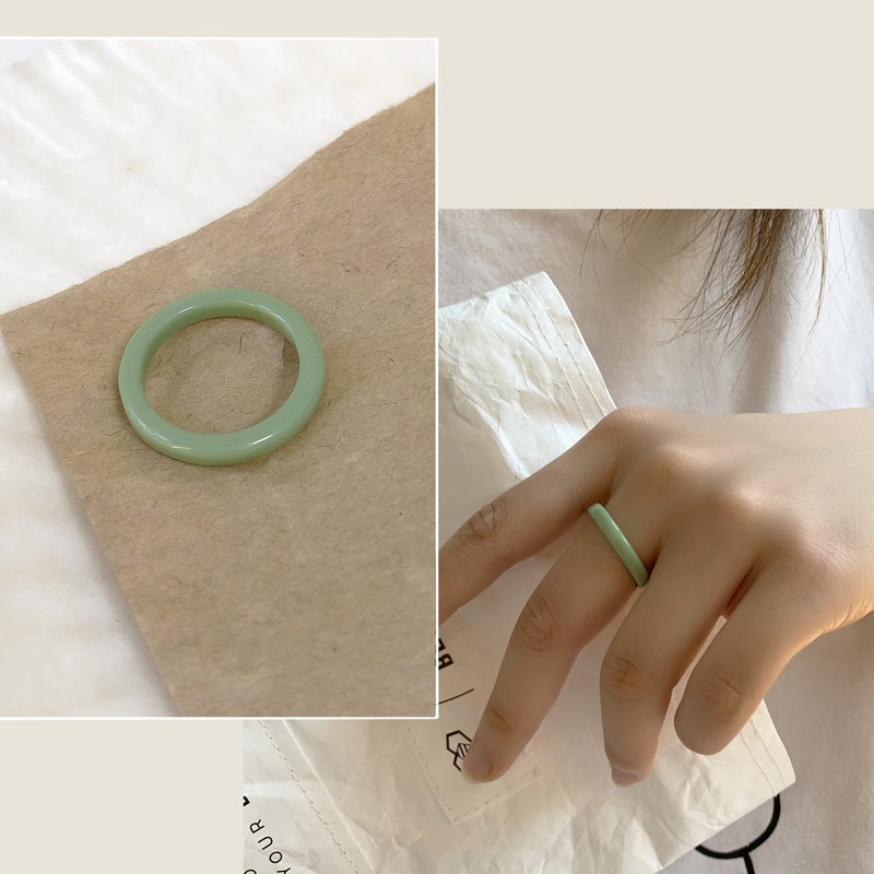 Resin Ring Accessories Retro Fashion Personality Versatile Korea