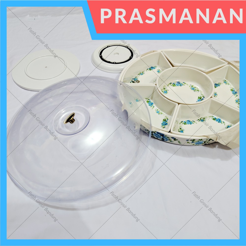Piring Saji 40cm Set Prasmanan Wadah Saji Party Set Tempat Sayur Prasmanan Set Motif Melamin